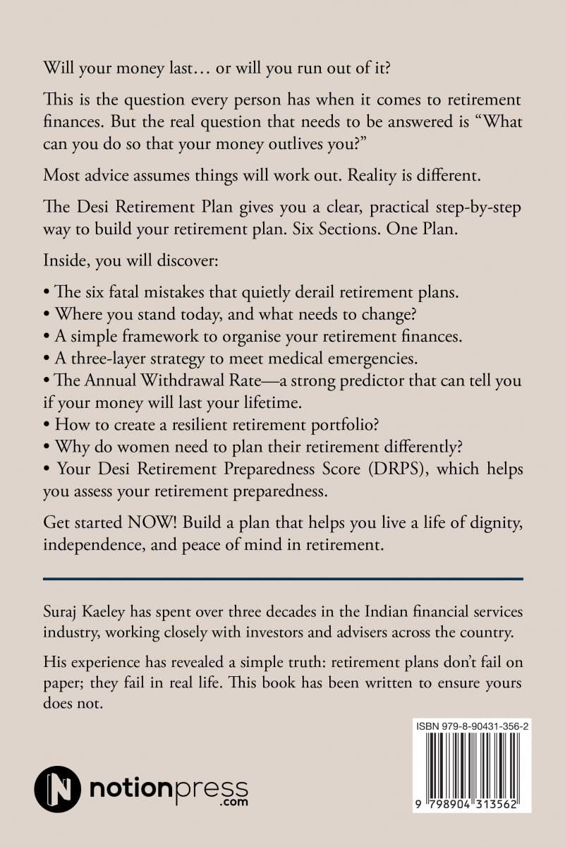 The Desi Retirement Plan back cover