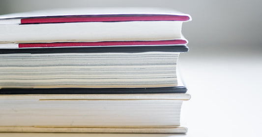 Colourful stack of children's books