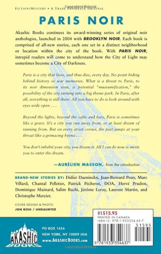 Paris Noir back cover
