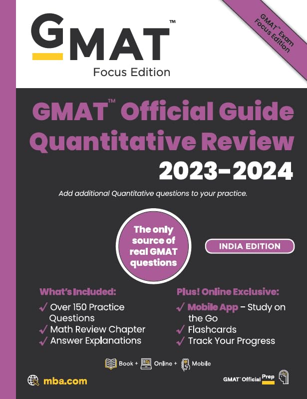 GMAT Official Guide Quantitative Review 2023-2024 Wiley
