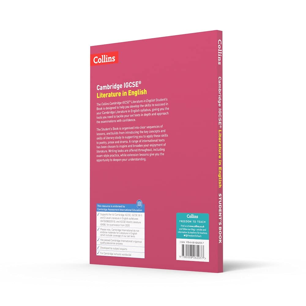 Cambridge IGCSE Literature in English content preview