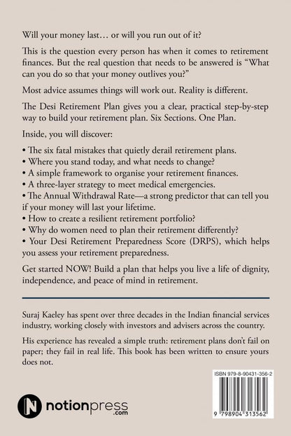 The Desi Retirement Plan back cover