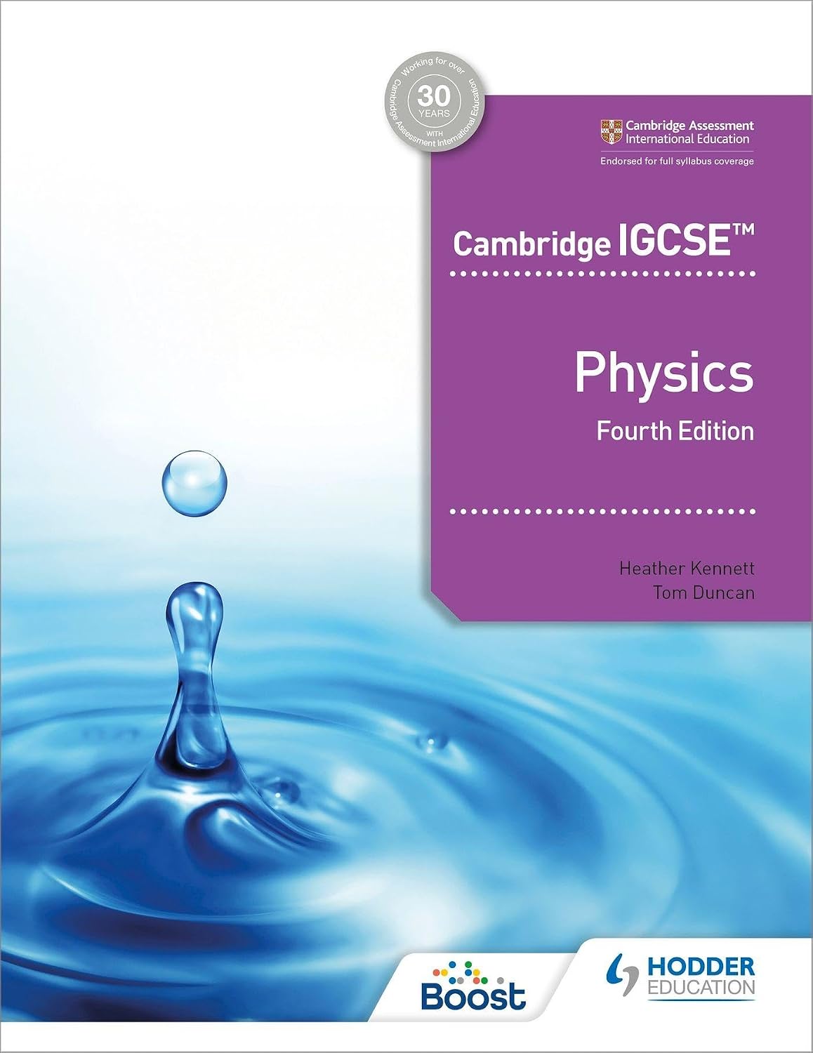 Cambridge IGCSE Physics 4th Edition Heather Kennett Tom Duncan Hodder Education