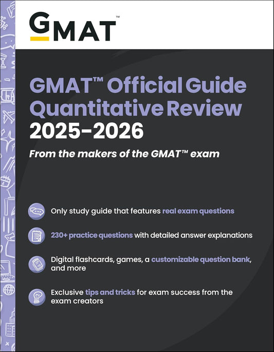GMAT Official Guide Quantitative Review 2025-2026 Wiley India