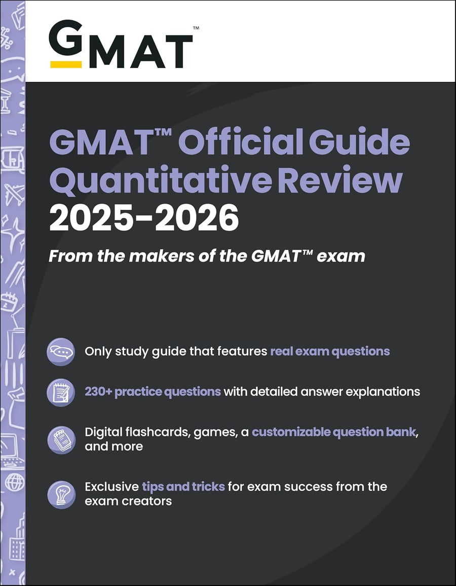 GMAT Official Guide Quantitative Review 2025-2026 Wiley - cover