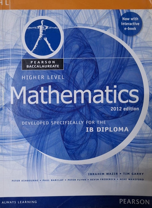 Pearson Baccalaureate Higher Level Mathematics for the IB Diploma Pearson