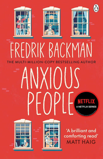 Anxious People by Fredrik Backman back cover