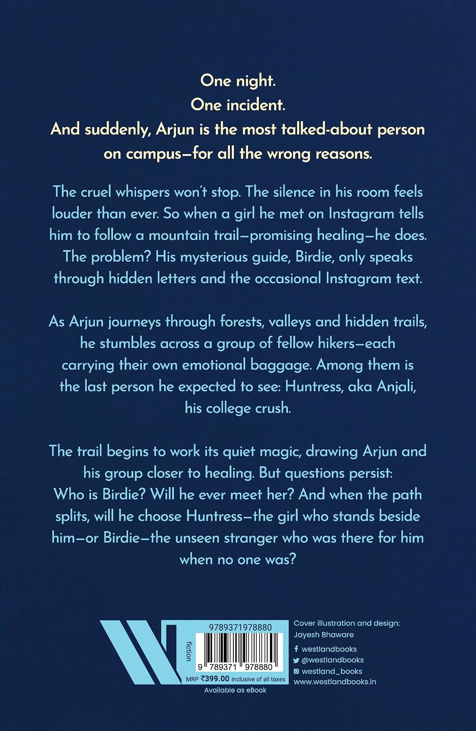 The Trail of a Songbird Jayesh Bhaware back cover
