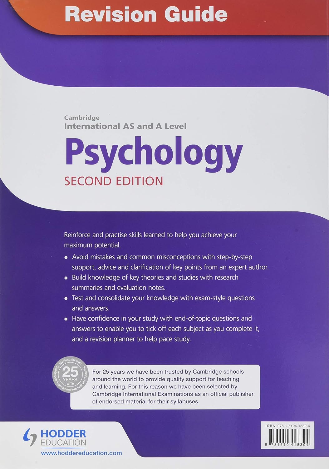Cambridge AS A Level Psychology Revision Guide inside pages
