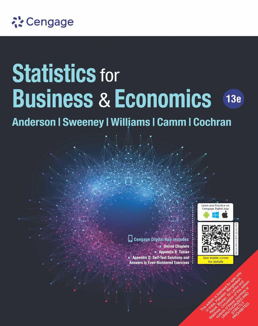 Statistics for Business Economics with MindTap 13th Edition Cengage