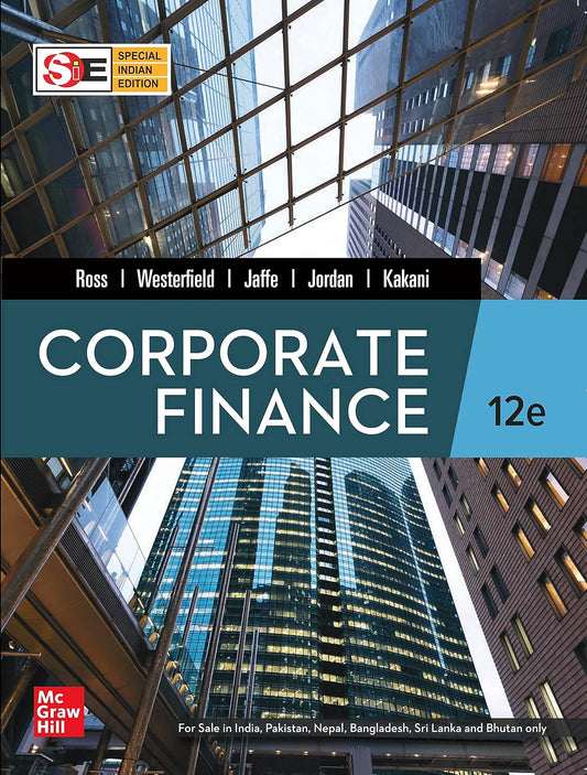 Corporate Finance SIE 12th Edition Ross Westerfield McGraw Hill