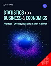 Statistics for Business & Economics, 13TH EDITION by Cengage Learning India Pvt. Ltd - cover